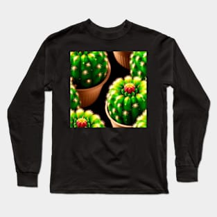 Just a Cactus Pattern Long Sleeve T-Shirt